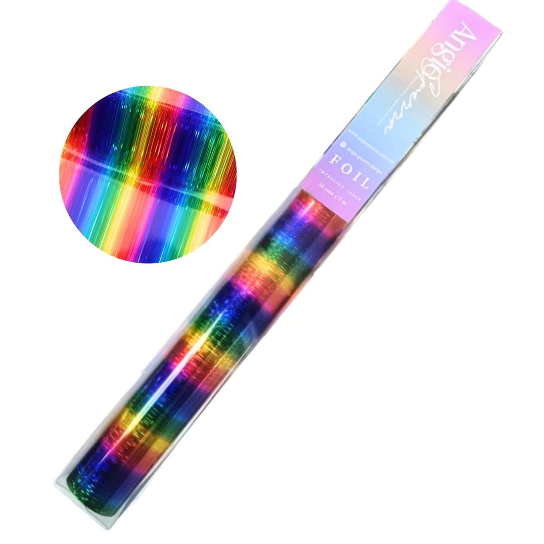 Foil Para Tinta Toner Rainbow Rain Holográfico 3m Foil Reactivo Angie Guerra