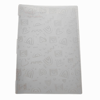 Folder de Embossing Rainbow Heart Folders de Grabado Angie Guerra