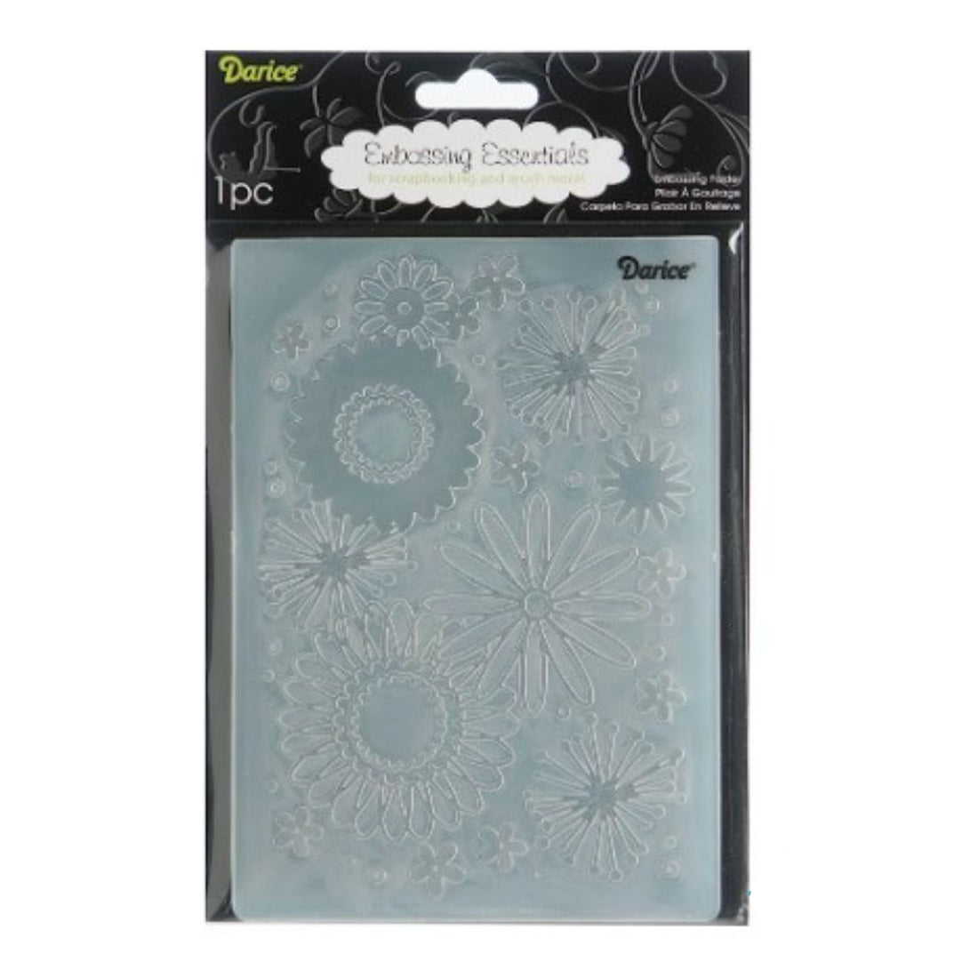 Flower Frenzy Embossing Folder / Folder de Grabado Flores Frenesí Folders de Grabado Darice