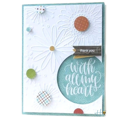 Flower Frenzy Embossing Folder / Folder de Grabado Flores Frenesí Folders de Grabado Darice