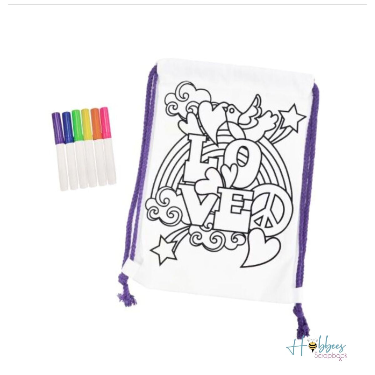 Make It Colorful Back Pack / Colorea tu Bolsa Manualidades para Niños Colorbok