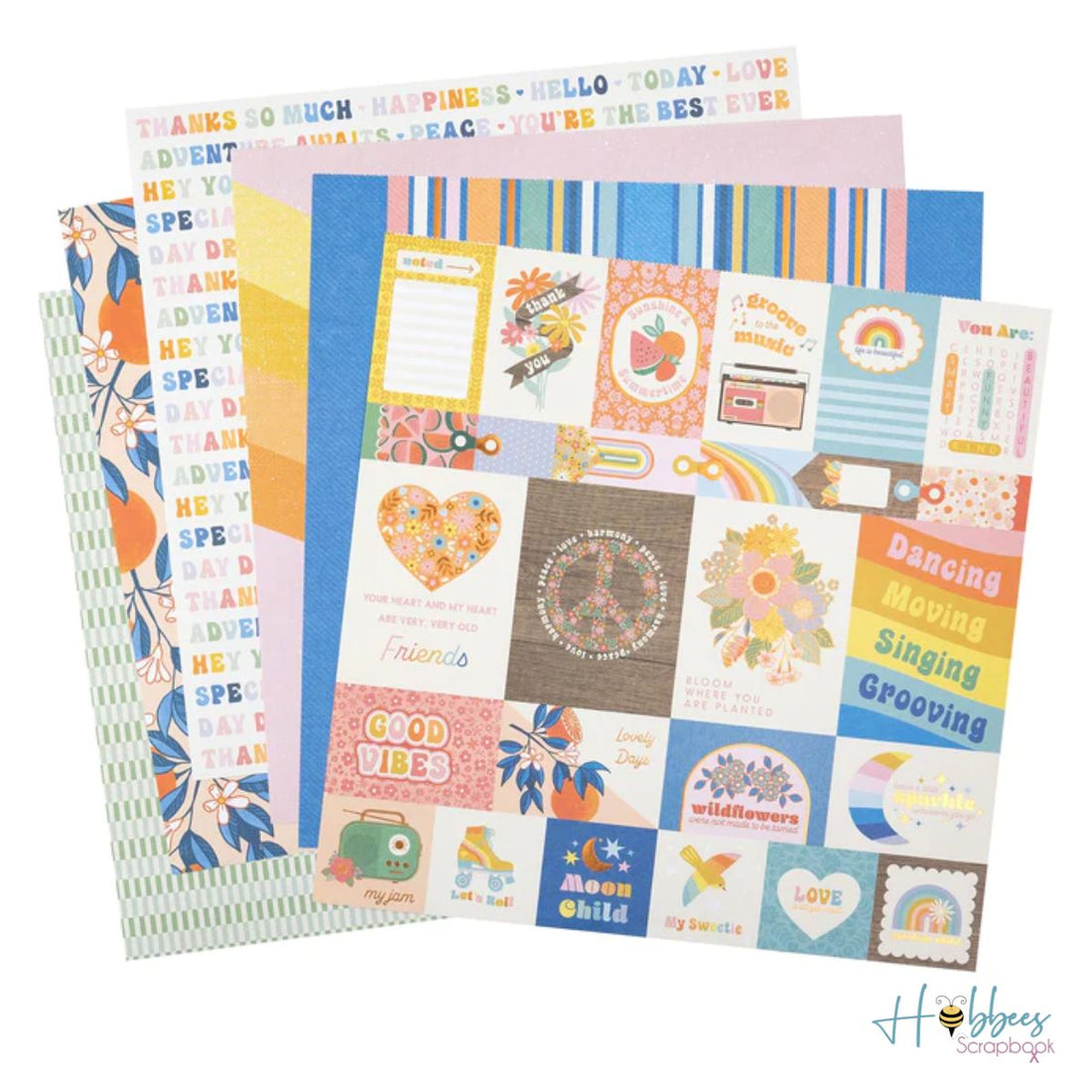 Flower &amp; Child Paper Pad 12" / Block de Papel Flores y Niños Papel Jen Hadfield