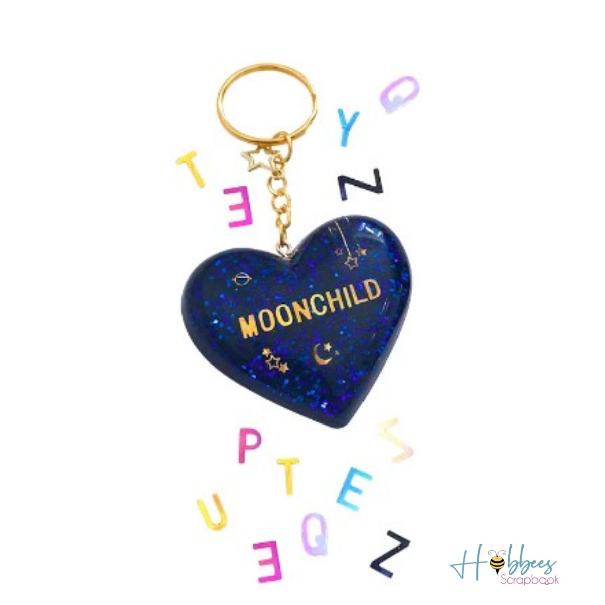 Lentejuelas de Alfabeto Doradas para Resina o Shakers Resina Epóxica y Accesorios Hobbees