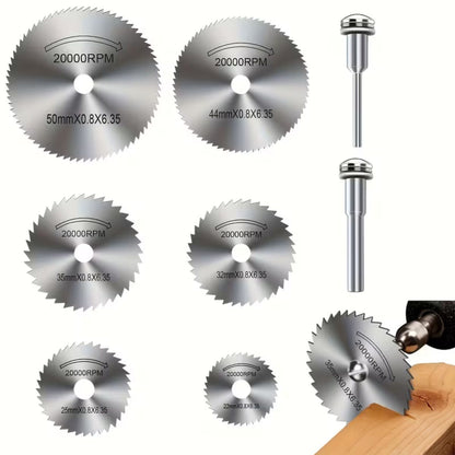 6 Hojas de Sierra HSS para Taladro y Herramienta Rotativa