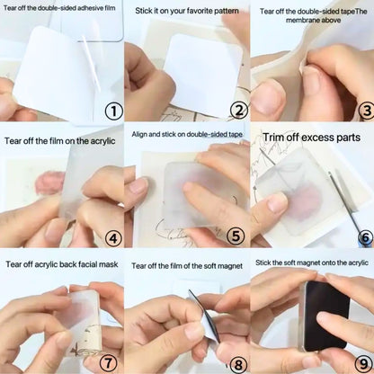 Kit para Hacer 5 Imanes Personalizados Acetato y Especializados Hobbees