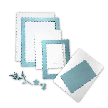 Set de Troqueles Marcos con Ondas y Flores Dados de Corte / Suajes / Troqueles Lyssette Guiot Crafts