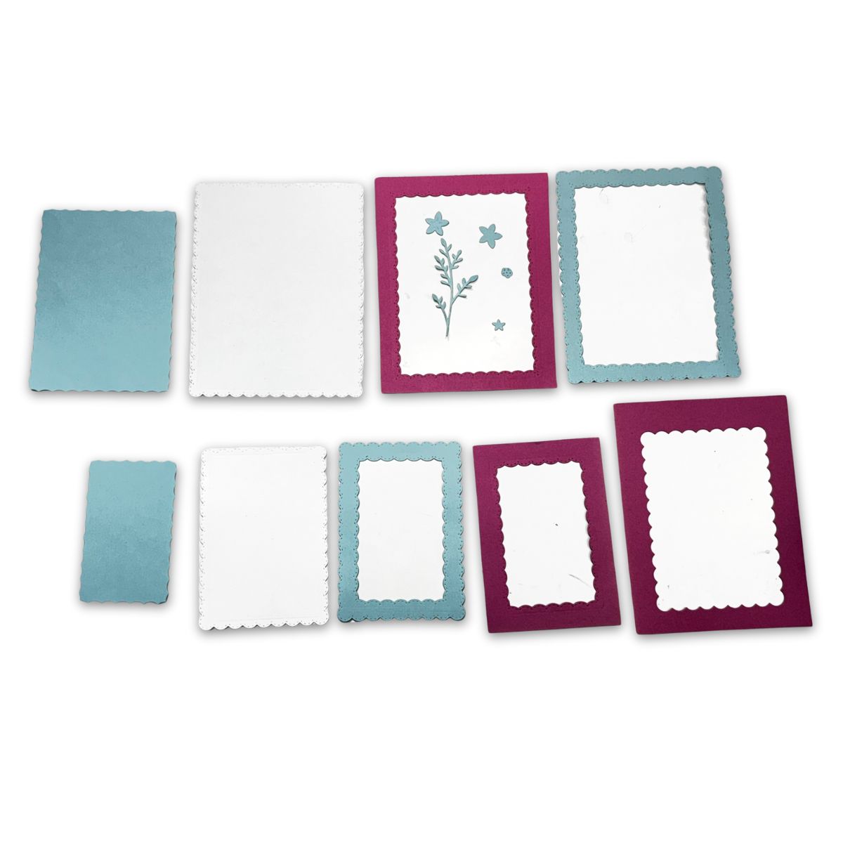 Set de Troqueles Marcos con Ondas y Flores Dados de Corte / Suajes / Troqueles Lyssette Guiot Crafts