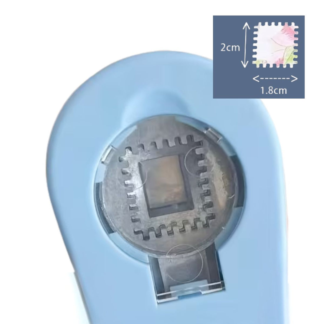 Perforadora Tipo Sello o Timbre Postal Chico