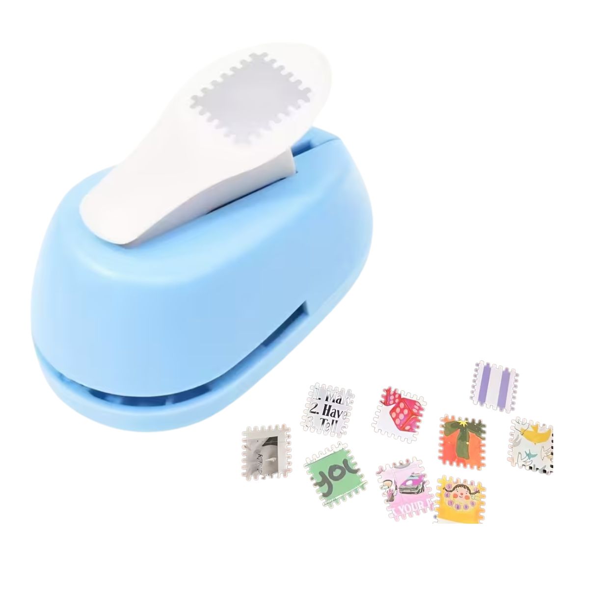 Perforadora Tipo Sello o Timbre Postal Chico