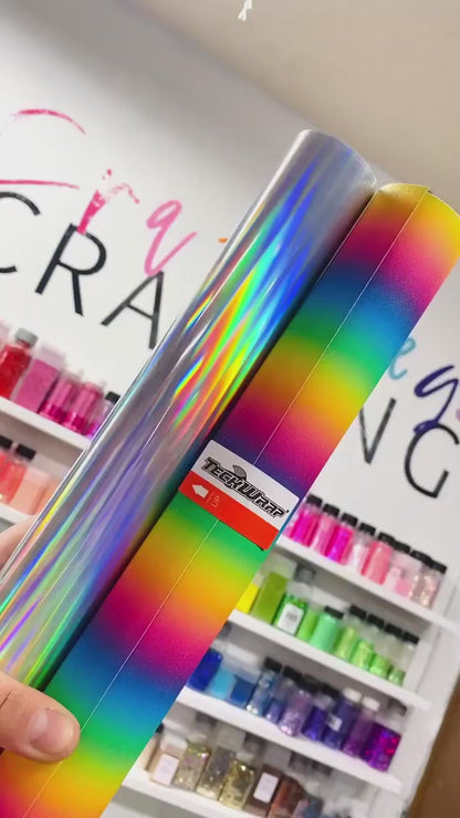 Rainbow Stripes Vinyl / Vinil Adhesivo Rayas De Arcoiris Viniles Teckwrap