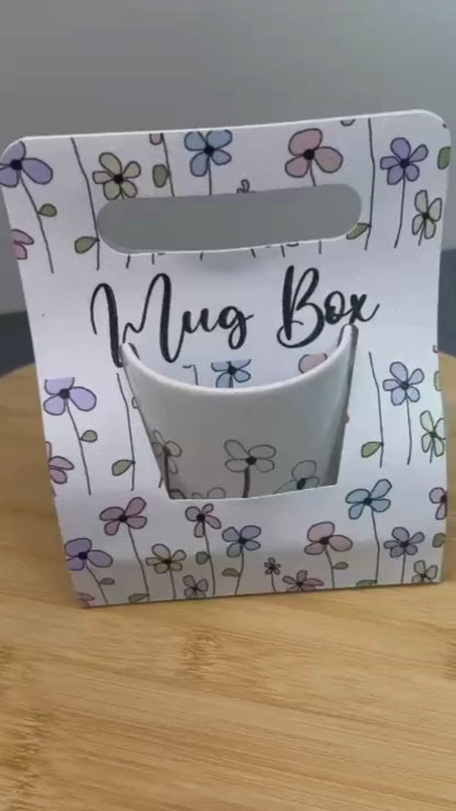 Mug Box Die / Suaje de Envoltorio para Tazas Dados de Corte / Suajes / Troqueles Hobbees