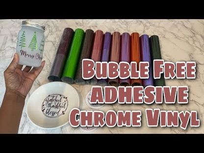 BF Mirror Chrome Adhesive Vinyl / Vinil Adhesivo Libre de Burbujas Plata