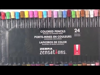 Colored Mechanical Pencils 24 pz / Lapiceros de Colores