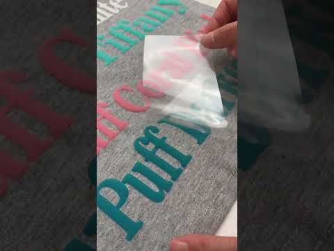 Tiffany Puff Heat Transfer Vinyl / Vinil Termoadhesivo 3D Aqua Viniles Teckwrap