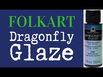 DragonFly Glaze Top Coat Violet, Blue, Green / Pintura Acrílica Brillante Iridiscente