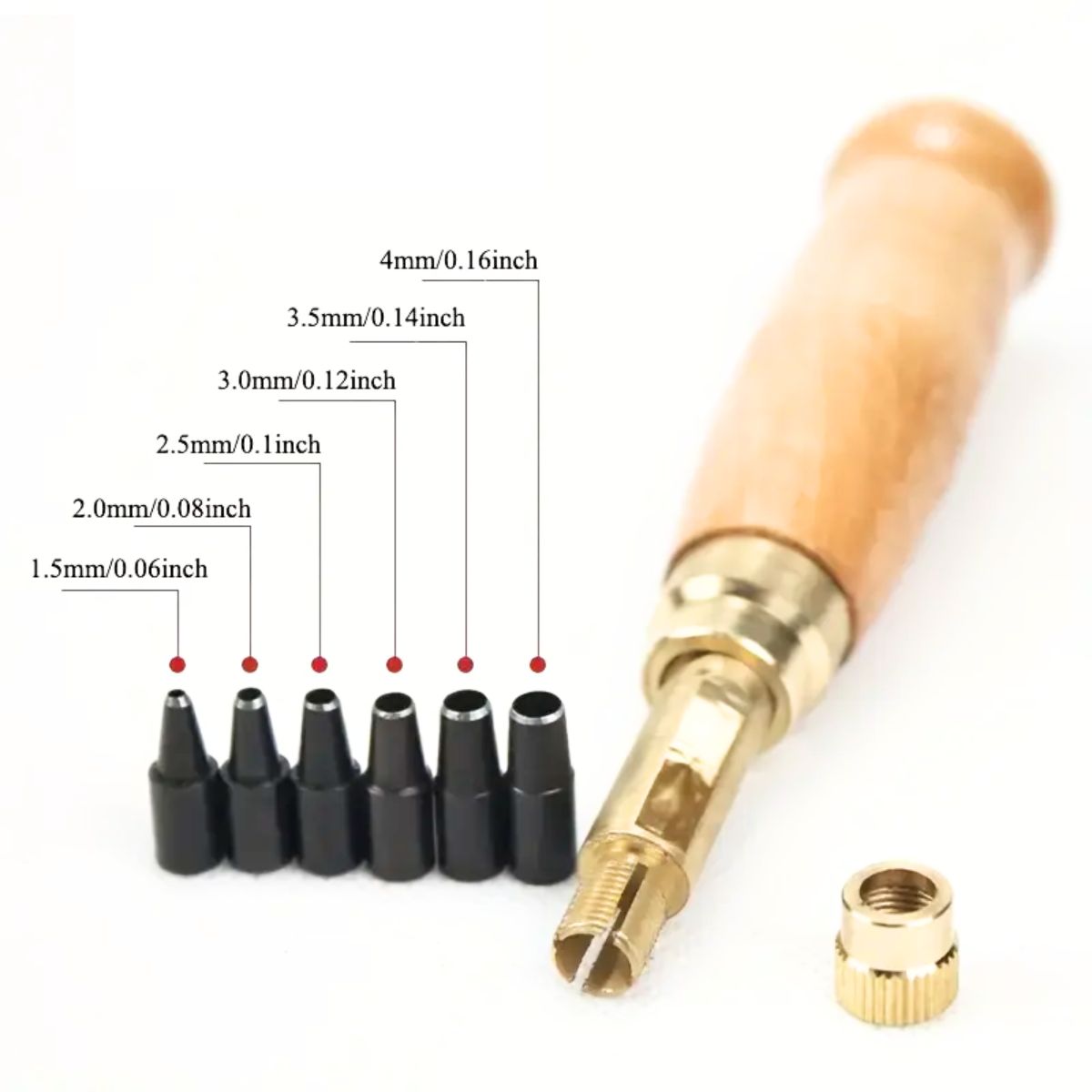 Perforadora de Tornillo Sacabocados con 6 Puntas Herramientas Hobbees