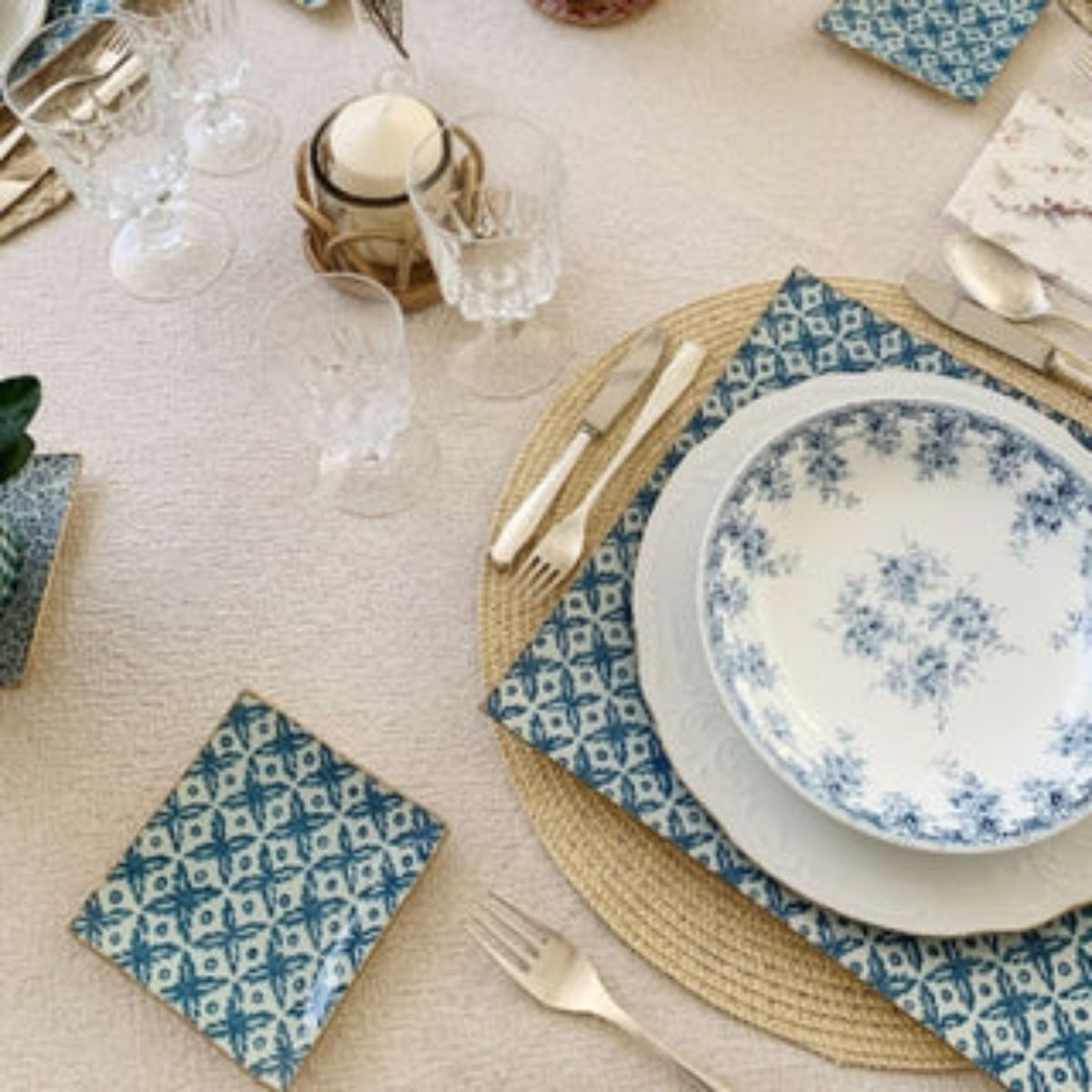 6 Platos de Vidrio Cuadrados Estilo Europeo para Decoupage 20 cm Decoupage Decorakel