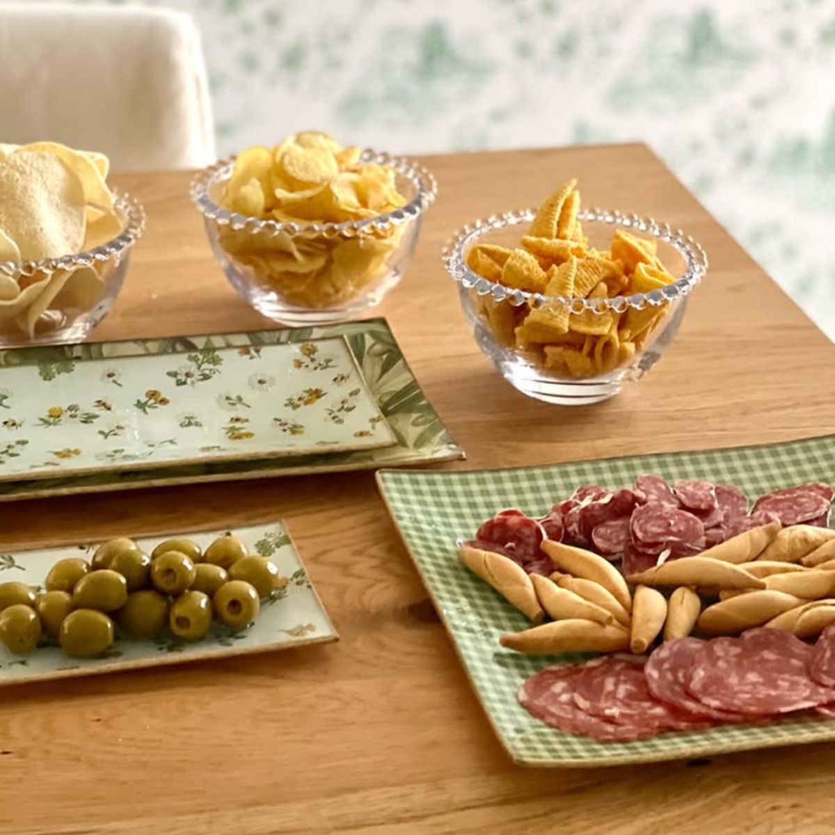 6 Platos de Vidrio Rectangulares Estilo Europeo para Decoupage 16cm Decoupage Decorakel