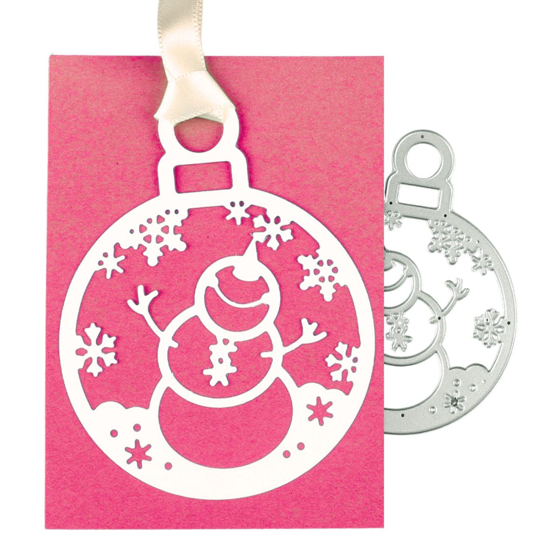 Suaje o Troquel Esfera con Muñeco de Nieve Dados de Corte / Suajes / Troqueles Hobbees