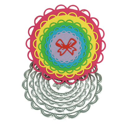 Suaje de Círculos con Borde tipo Encaje Dados de Corte / Suajes / Troqueles Hobbees