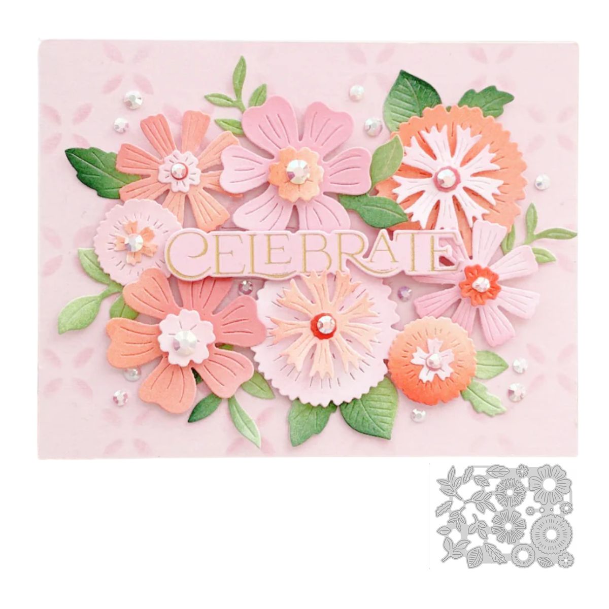 Set de Suajes o Troqueles de Flores y Hojas Dados de Corte / Suajes / Troqueles Hobbees