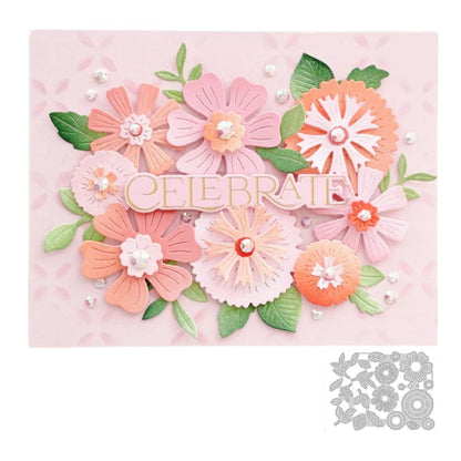 Set de Suajes o Troqueles de Flores y Hojas Dados de Corte / Suajes / Troqueles Hobbees