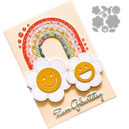 Set de Suajes o Troqueles de Flores Smiley Dados de Corte / Suajes / Troqueles Hobbees