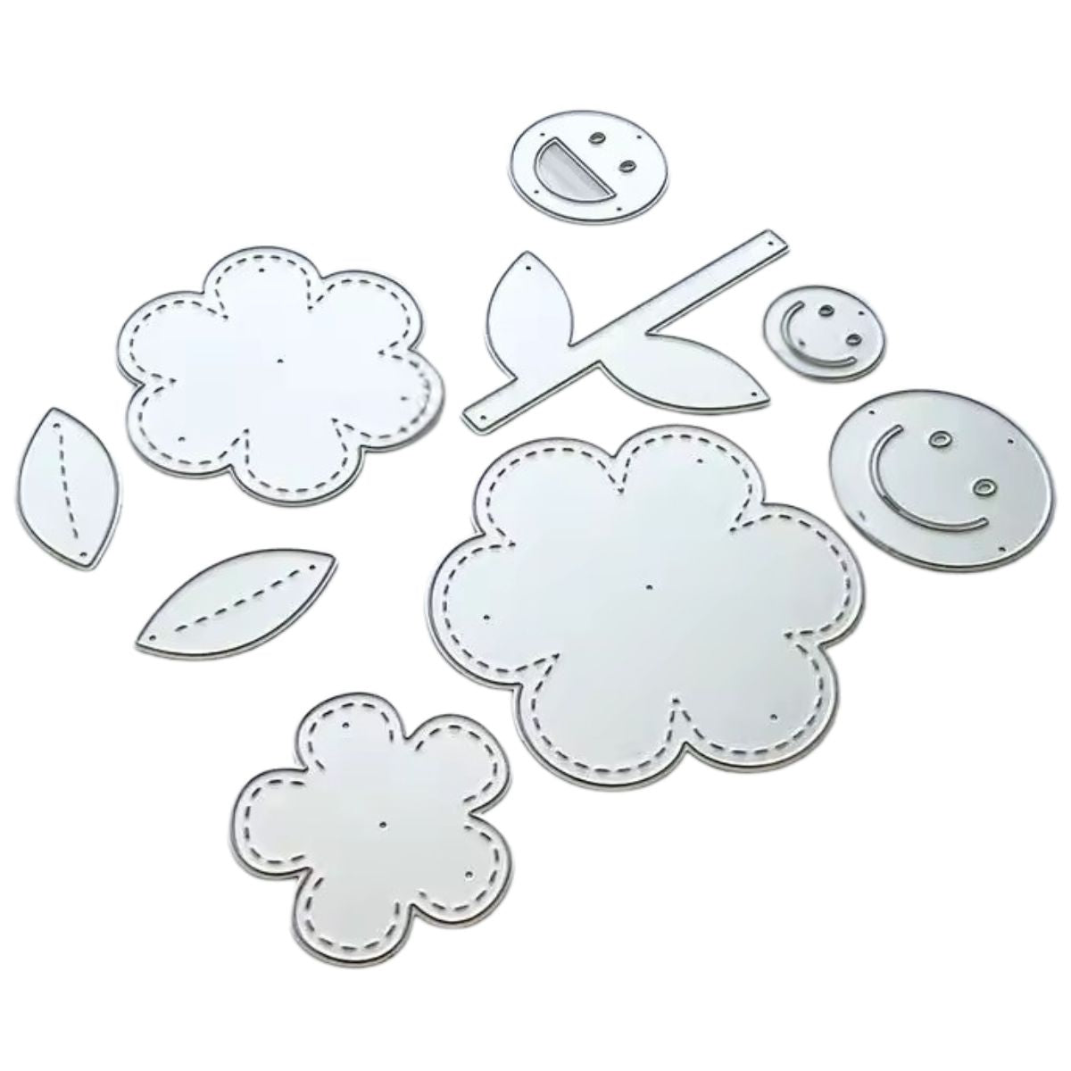 Set de Suajes o Troqueles de Flores Smiley Dados de Corte / Suajes / Troqueles Hobbees