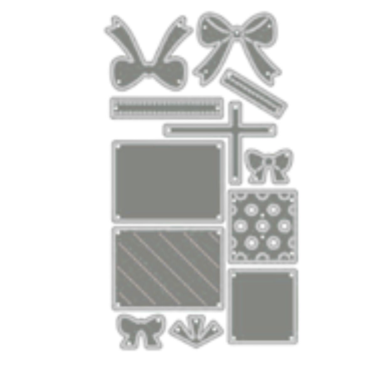 Set de Suajes o Troqueles de Regalos con Moños Dados de Corte / Suajes / Troqueles Hobbees