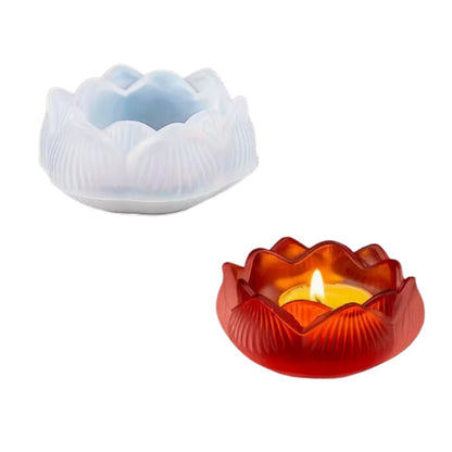 Molde de Silicón Flor de Loto Resina Epóxica y Accesorios Hobbees