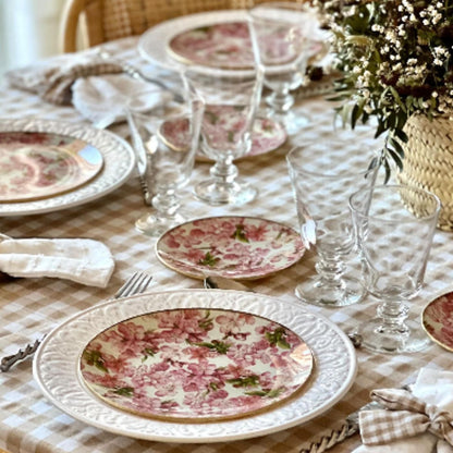 6 Platos de Vidrio Redondos Estilo Europeo para Decoupage 30cm Decoupage Decorakel