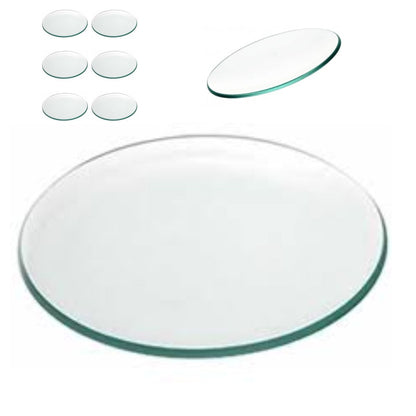 6 Platos de Vidrio Redondos Estilo Europeo para Decoupage 30cm Decoupage Decorakel