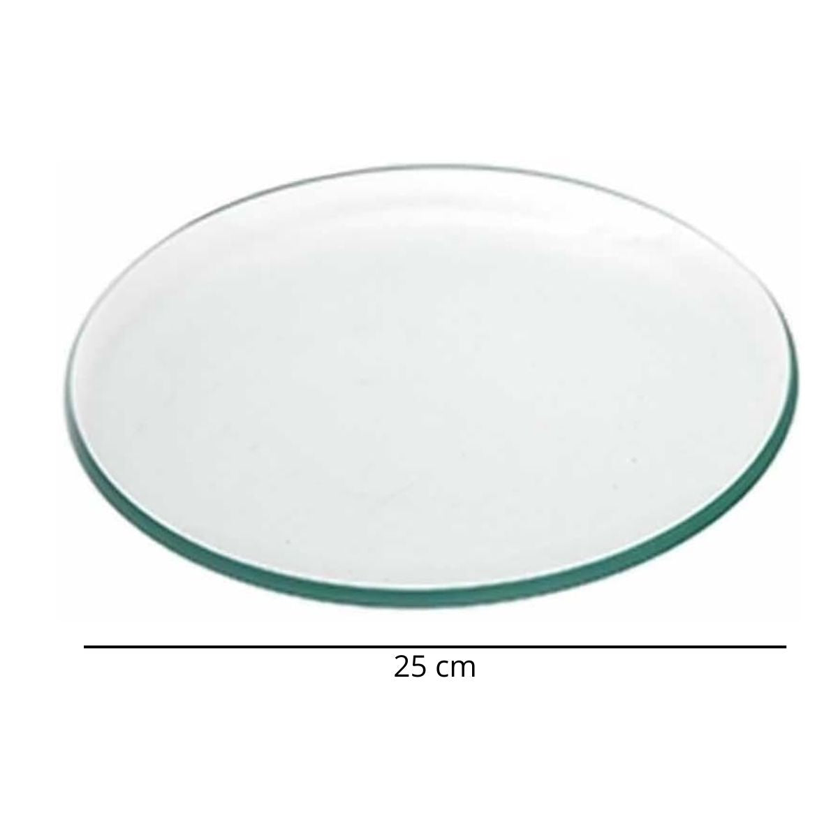 6 Platos de Vidrio Redondos Estilo Europeo para Decoupage 25cm Decoupage Decorakel