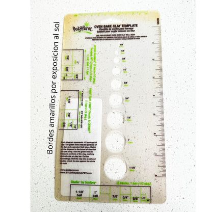 Oven Bake Clay Template / Plantilla para Arcilla y Modelado Herramientas para Modelado Sculpey