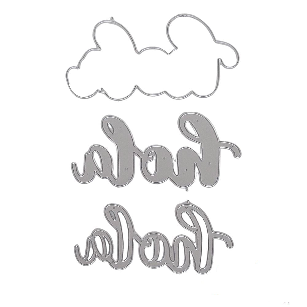 Suaje de Hola Con Contorno Dados de Corte / Suajes / Troqueles Hobbees