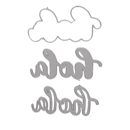 Suaje de Hola Con Contorno Dados de Corte / Suajes / Troqueles Hobbees