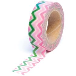 Washi Tape Zig Zag Girl / Cinta Adhesiva Zig Zag Tonos Pasteles Washi Tape Queen&amp;Co