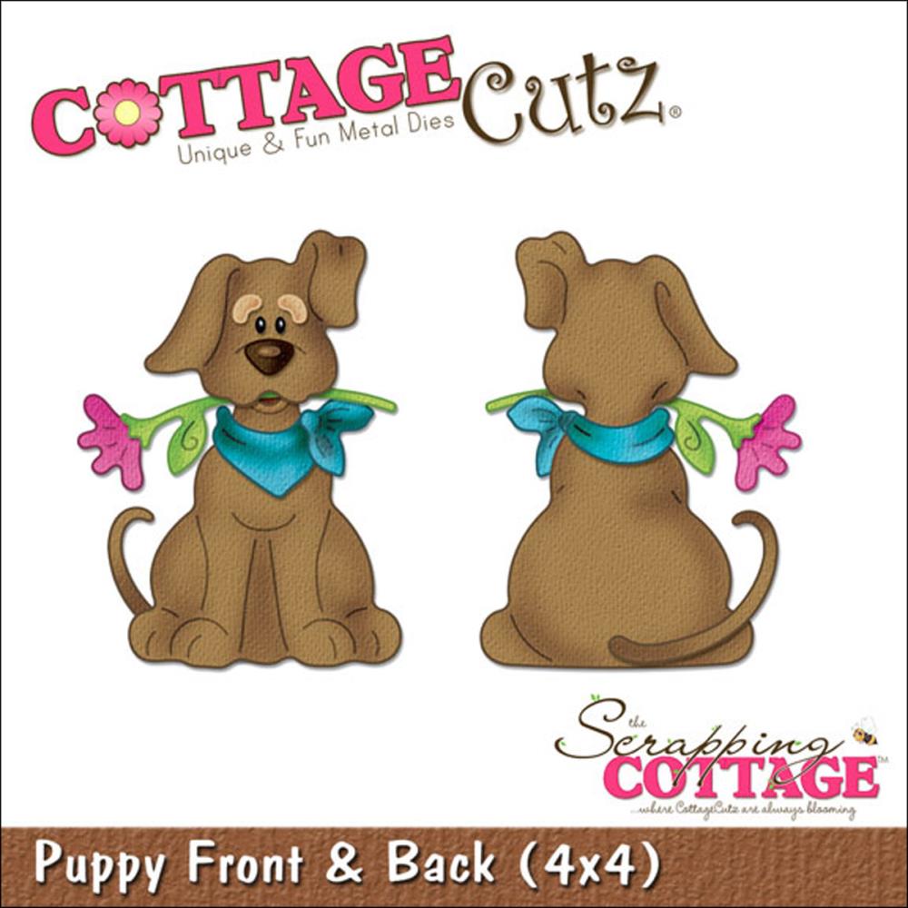 Puppy Front &amp; Back  Die /  Suaje de Perrito Adelante y Atrás Dados de Corte / Suajes / Troqueles Cottage Cutz