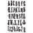 Grudge Alphabet Cling Stamp / Sello de Goma Alfabeto Descontinuado Tim Holtz