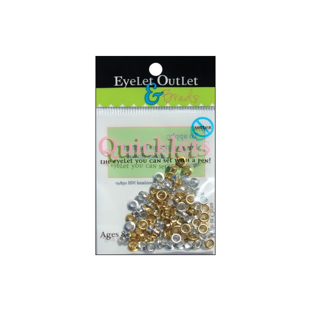 84 Quicklets Anodized 2 Eyelets / Ojillos Colores Metálicos Adornos / Embellishments Eyelet Outlet