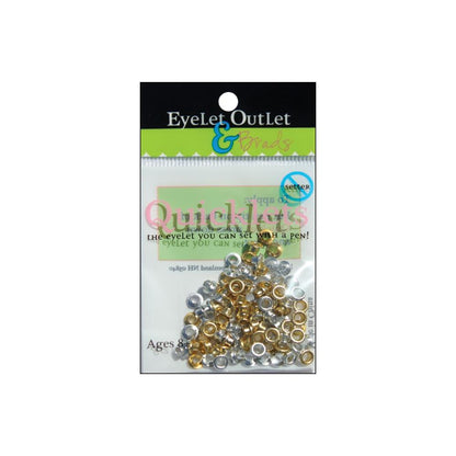 84 Quicklets Anodized 2 Eyelets / Ojillos Colores Metálicos Adornos / Embellishments Eyelet Outlet