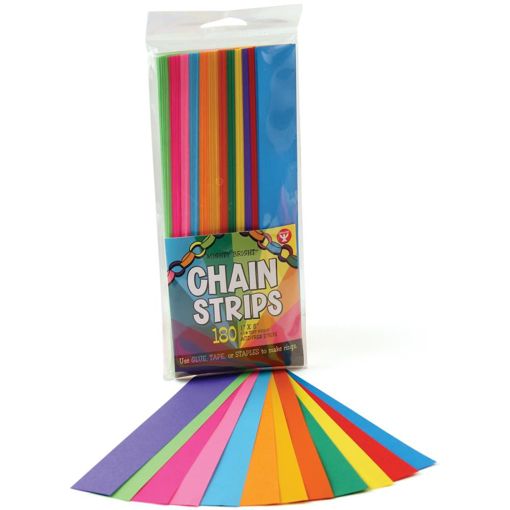 Chain Strips Brights / Tiras de papel colores Brillantes Papel Hygloss