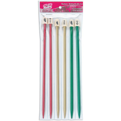 Silvalume Single Point Knitting Needles / Agujas de Aluminio para Tejer 1 punta Tejido Susan Bates