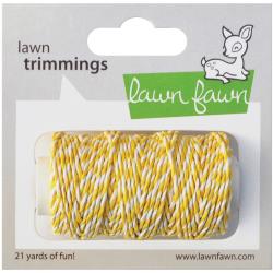 Lawn Trimmings Twine Cord Lemon / Cordel Amarillo con Blanco Descontinuado Lawn Fawn