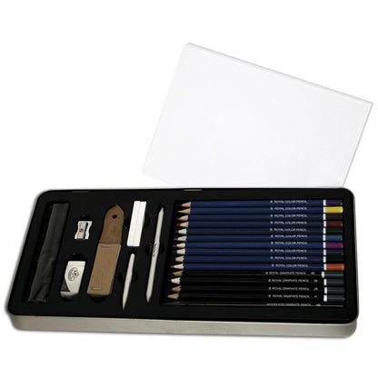 Deluxe Sketching Art Set 28 pc / Set de Lujo para Dibujo y Bosquejo Dibujo Royal Langnickel