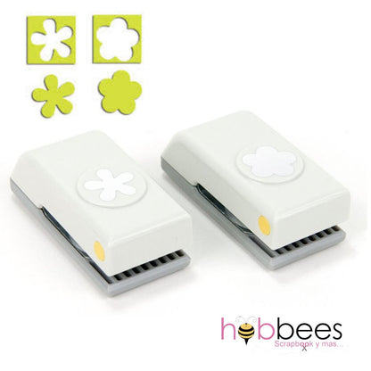 2 Pack Flower &amp; Retro Flower Punches / Perforadoras de Flores Descontinuado Ek Success