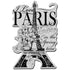 Cling Stamp I Love Paris  / Sellos de Paris Sellos Stampendous