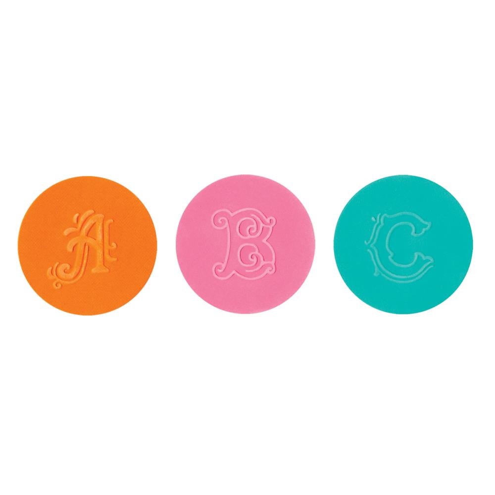 Embossing Folders Eclectic Monogram / 26 Folders de Grabado Monogramas Descontinuado Sizzix