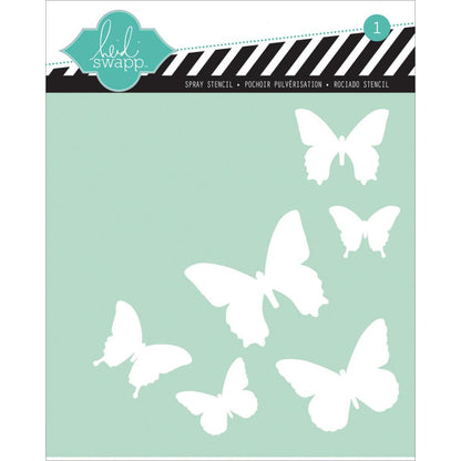 Stencil 6"X6" Butterfly / Plantilla De Mariposas Descontinuado Heidi Swapp