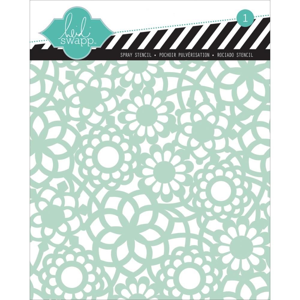 Stencil 6"X6" Doily Flower / Plantilla De Flores Descontinuado Heidi Swapp